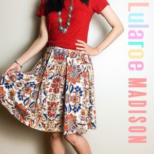 Lularoe Madison Pleated Pocket Skirt Rare Vintage